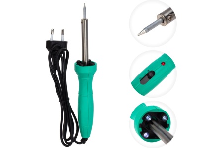 Паяльник с нагревателем REXANT LED подсветкой 12-0138