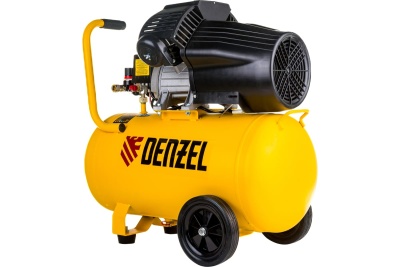 Воздушный компрессор DENZEL DCV2200/50 прямой привод, 2,2 кВт, 50 литров, 380 л/мин 58167