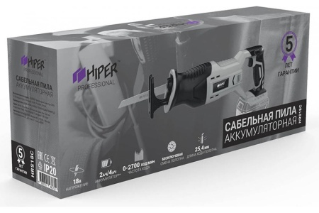 Сабельная аккумуляторная пила Hiper HRS18C