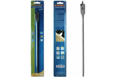 Сверло перовое по дереву (18х300 мм) ПРАКТИКА 774-160 Сверло перовое по дереву (18х300 мм) ПРАКТИКА 774-160