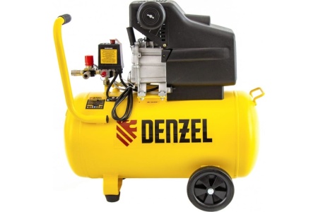 Воздушный компрессор с прямым приводом DENZEL DC1500/50 1,5 кВт, 50 литров, 220 л/мин 58161