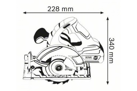 Циркулярная пила DWT HKS-230 86559