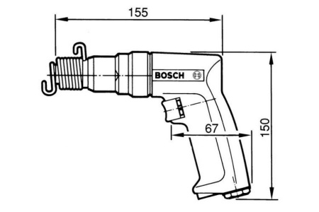 Пневматический отбойный молоток Bosch 0.607.560.500