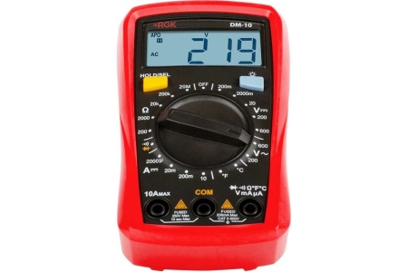 Цифровой мультиметр RGK DM-10 с поверкой 779623