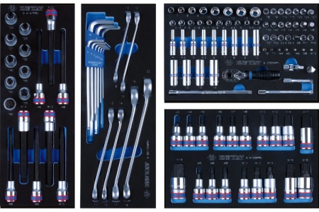 Набор инструментов в серой тележке KING TONY 286 предметов 934-010AMG