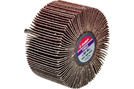Круг шлифовальный веерный лепестковый МАСТЕР тип КЛО (40х80 мм; P60) Зубр 36604-060