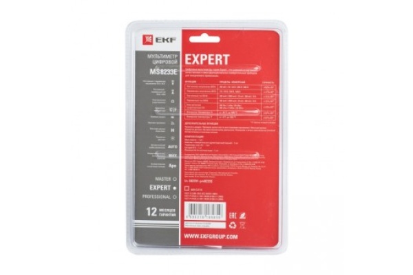Цифровой мультиметр EKF MS8233E Expert SQIn-180701-pm8233E