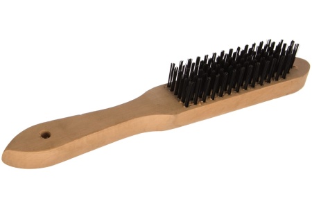 Щётка с деревянной рукояткой, стальная щетина, 6-ти рядная Дело техники 270406