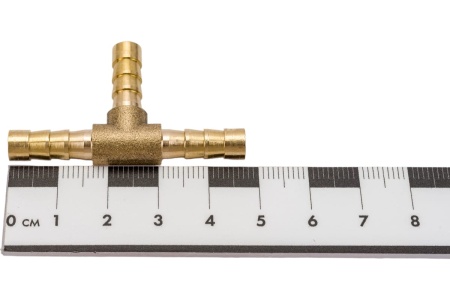 Тройник под шланг елочка 6 мм Pegas pneumatic 3501