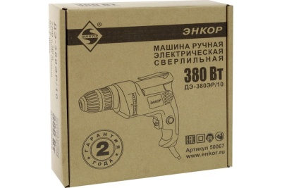 Дрель Энкор ДЭ-380ЭР/10 50067