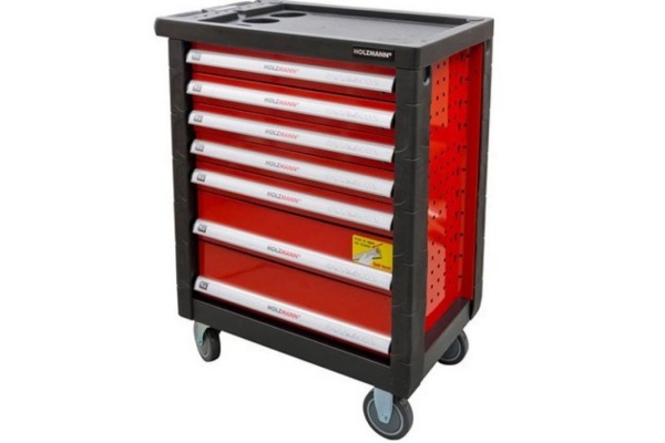 Тележка для мастерской с инструментами HOLZMANN хромованадиевая сталь WW790W Тележка для мастерской с инструментами HOLZMANN хромованадиевая сталь WW790W