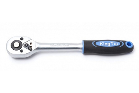Трещотка с прорезиненной рукояткой KINGTUL 24зуб. 1/4" 10138 KT601006 код 5549