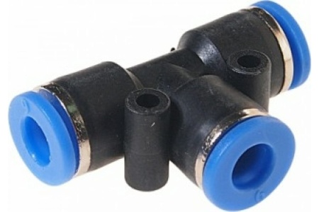 Фитинг T-образный 6 мм для пластиковых трубок ROCKFORCE RF-SPE06