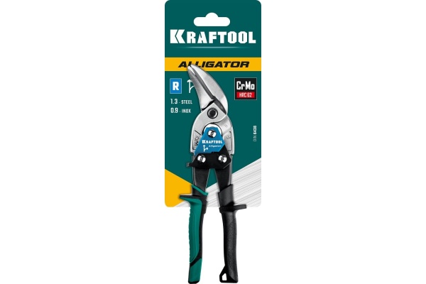 Правые усиленные ножницы по металлу KRAFTOOL Alligator 250 мм 2328-OR Правые усиленные ножницы по металлу KRAFTOOL Alligator 250 мм 2328-OR