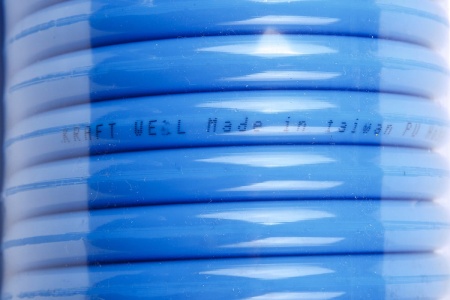 Шланг воздушный полиуретановый, спиральный 10x14 мм, 15 м KraftWell KRW-HC101415