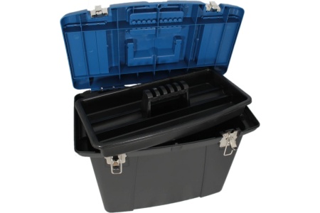 Ящик для инструментов JETTOOLS с металлическими замками, 480x360x355 мм, углубленный JT1602402