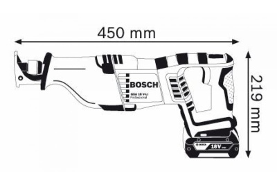Аккумуляторная сабельная пила Bosch GSA 18 V-LI 0.601.64J.007