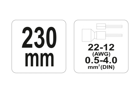 Инструмент для обжима и зачистки проводов YATO YT-2299
