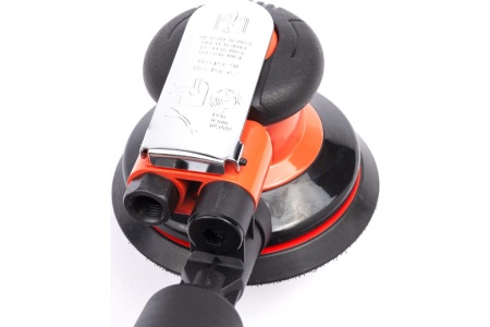 Пневматическая орбитальная шлифмашина AV Steel 125 мм с отсосом AV-701335