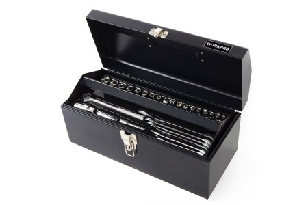 Набор инструментов 160 предметов в металлическом ящике WORKPRO W009027