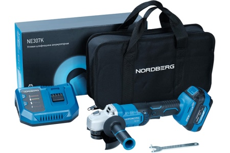 Аккумуляторная угловая шлифмашина NORDBERG NE307K