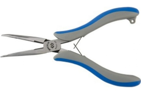 Удлиненные загнутые утконосы пассатижи, длина 154 мм KING TONY 6337-06