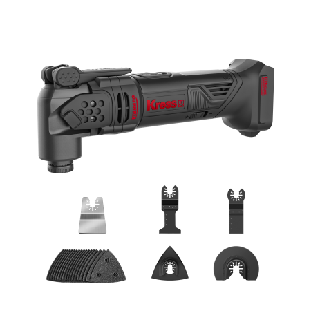 Реноватор аккумуляторный бесщеточный KRESS KUD12.9, 20В, без АКБ и ЗУ, коробка