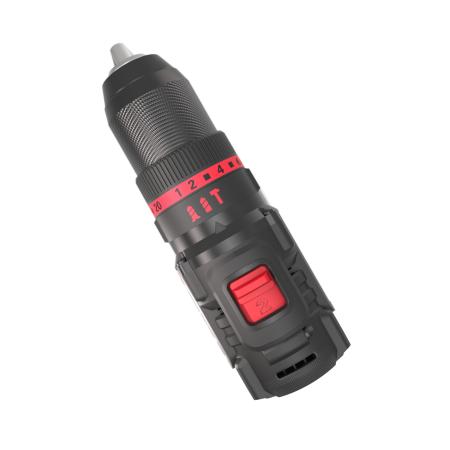 Дрель-шуруповерт аккумуляторная ударная бесщеточная KRESS KUC30.1, 20В, 60Нм, 2Ач x2, ЗУ 2А, сумка