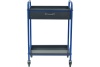 Тележка для инструментов Zatesov на две полки, открытая, c выдвижным ящиком TT-02-01-BLUE