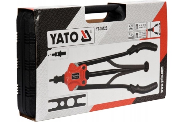 Заклепочник для резьбовых заклепок YATO М3-М12 YT-36125