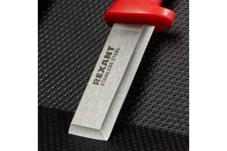 Нож-стамеска REXANT нержавеющая сталь, лезвие 75х22 мм 12-4934