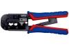Пресс-клещи для штекеров KNIPEX RJ (Western), 2 гнезда, RJ 11/12, RJ 45, 190 мм, KN-975110SB