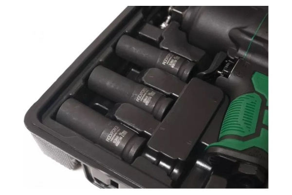 Ударный пневмогайковерт с регулировкой усилия ROCKFORCE набор головок RF-82549K4