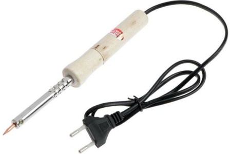 Паяльник ТУНДРА деревянная рукоятка, 30 Вт, 220В 1550216
