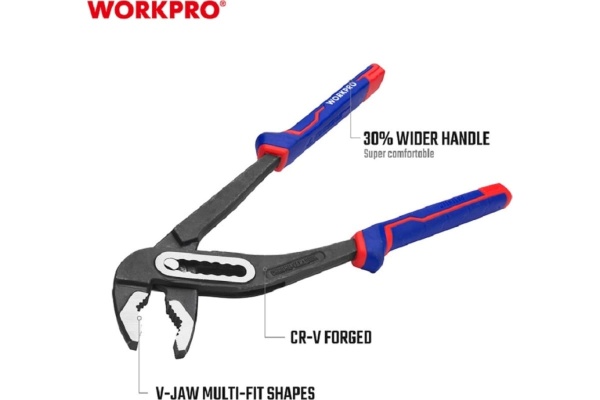 Переставные клещи WORKPRO 300 мм, 12 дюймов, CR-V WP231029