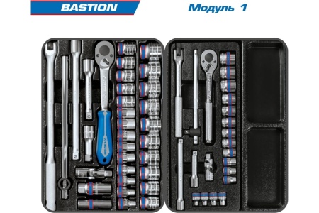 Набор инструментов KING TONY BASTION в черной тележке, 204 предмета 9G35-100MR