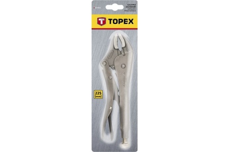 Зажимные клещи с закругленными губками TOPEX 225 мм 32D855
