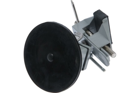 Мини-тиски ТУНДРА алюминиевые  усиленное крепление на присоске, поворотный шарнир, 75 мм 7003028