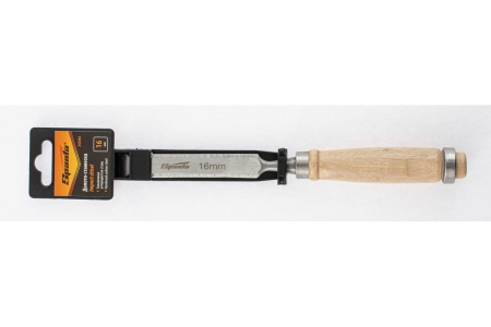Долото-стамеска SPARTA 16 мм, деревянная рукоятка 242465