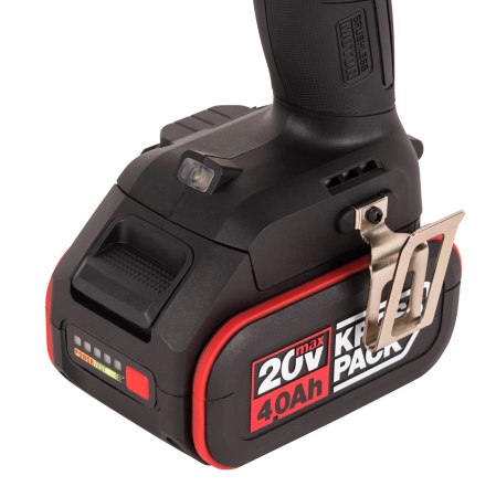 Дрель-шуруповерт аккумуляторная бесщеточная KRESS KUA71, 20В, 60Нм, 4Ач x2, ЗУ 6A, кейс