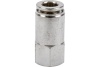 Фитинг металлический 6 мм - внутренняя резьба 1/4" Pegas pneumatic 6106