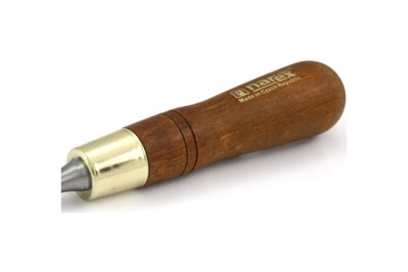 Набор из 6 плоских стамесок с ручкой 6, 10, 12, 16, 20, 26мм в деревянном кейсе NAREX WOOD LINE PLUS 853200