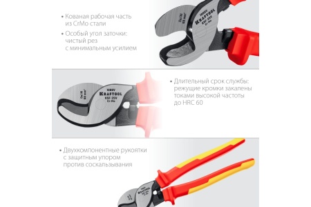 Кабелерез KRAFTOOL KSF-25V диэлектрический усиленный, 23334-25V