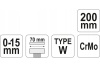 Сварочная струбцина YATO 200 мм, тип W YT-2160