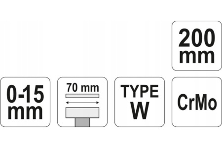 Сварочная струбцина YATO 200 мм, тип W YT-2160
