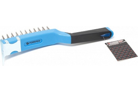 Щетка по металлу Forsage ручная в пластиковом корпусе с прорезиненной рукояткой 17425 F-340123216