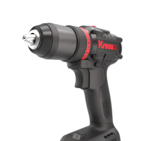 Дрель-шуруповерт аккумуляторная бесщеточная KRESS KUA71, 20В, 60Нм, 4Ач x2, ЗУ 6A, кейс