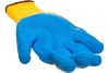 Утепленные, акриловые перчатки с рельефным латексным покрытием Зубр ЭКСПЕРТ 10 класс, сигнальный цвет, р.S-M 11465-S