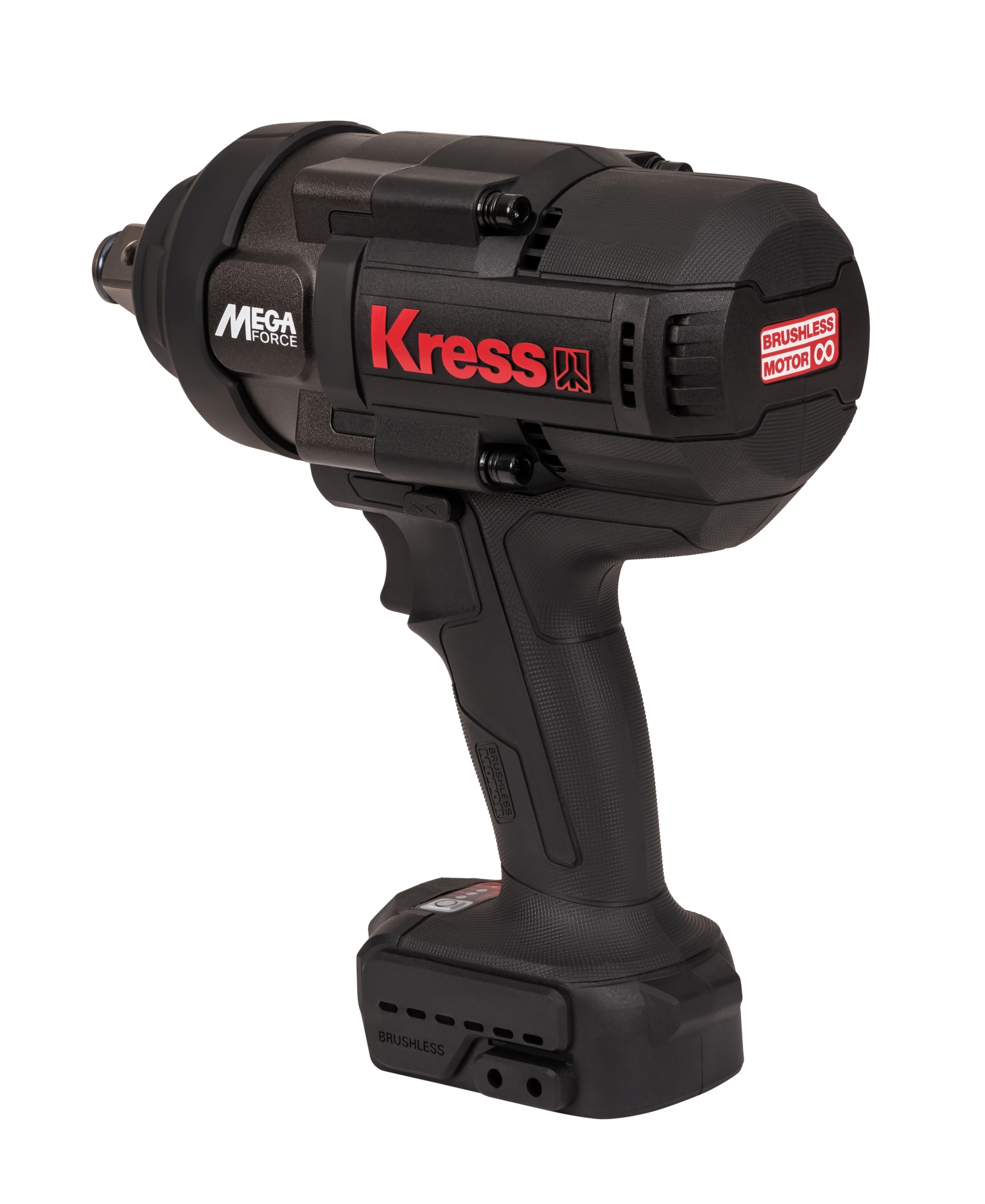 Гайковерт аккумуляторный бесщеточный KRESS KU35.91, 20В, 3/4", 1700 Нм, без АКБ и ЗУ, кейс