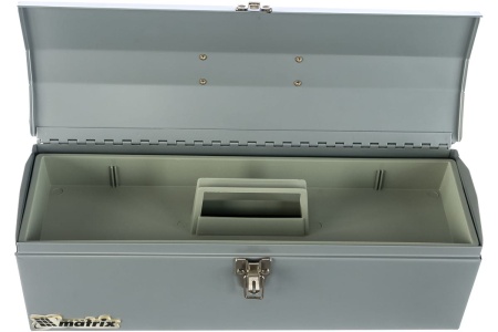 Ящик металлический для инструмента (484х154х165 мм) MATRIX 906025 Ящик металлический для инструмента (484х154х165 мм) MATRIX 906025